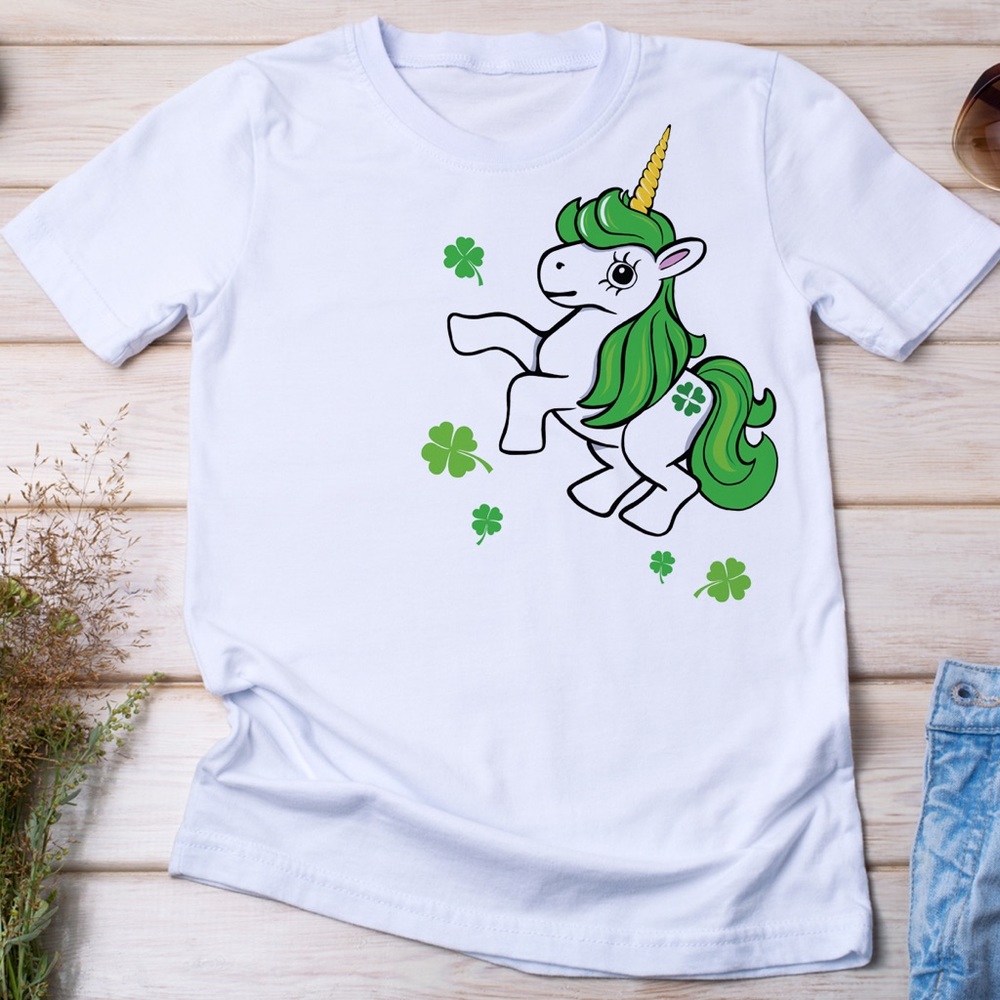 Lucky Unicorn T-shirt Kids